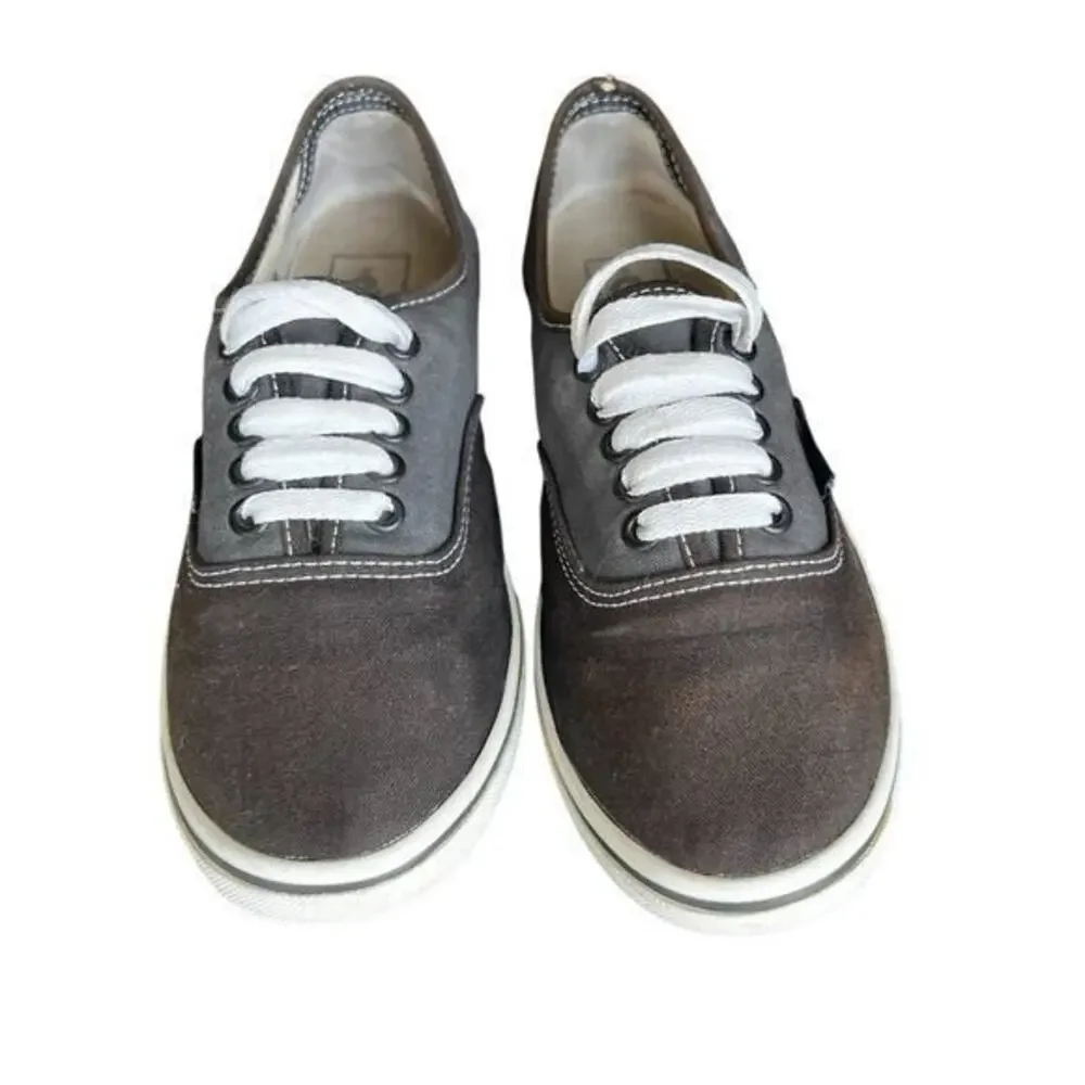 VANS two tone gray Old Skool SK8 Woman’s mock laceup slip on sneakers size 7.5